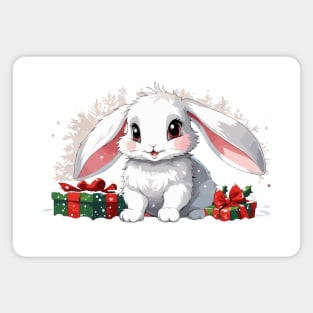 Christmas bunny Magnet
